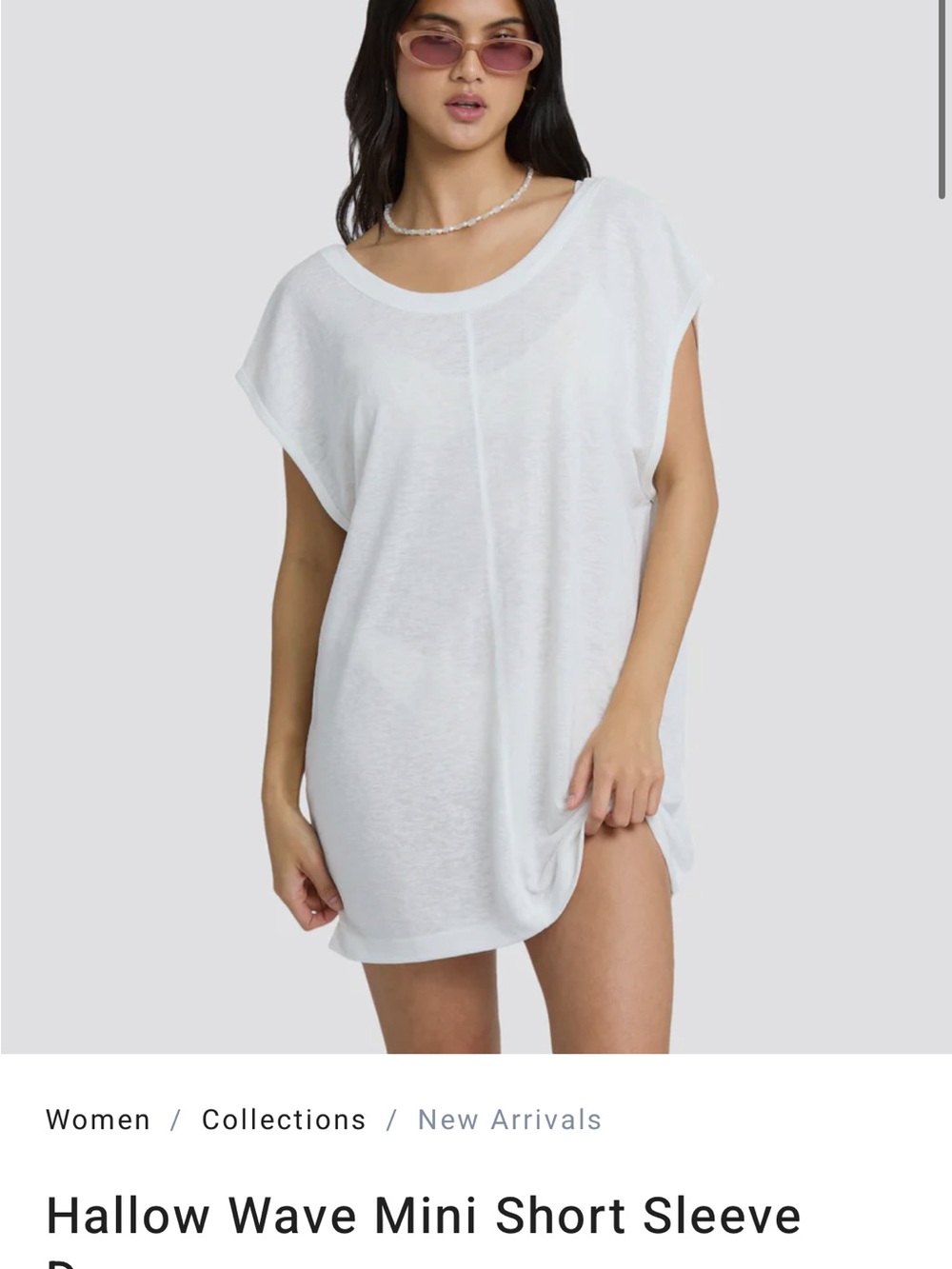 Billabong Women’s  Short Sleeve Beach Coverup in color Black